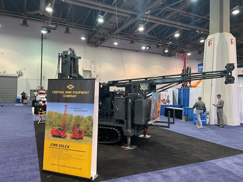 Central Mine Equipment Company Display at 2023 NGWA Groundwater Week in Las Vegas, NV