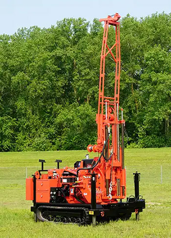 CME-55/300 Track Mounted Drill Rig Mast Up