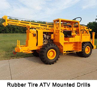 CME Rubber Tire ATV Mounted Auger Drill Rigs